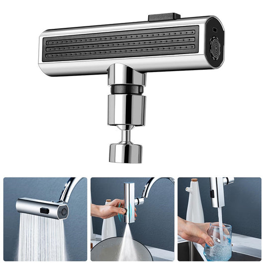 Kitchen Faucet Waterfall Outlet Splash Proof Rotating Bubbler Multifunctional Nozzle Extension