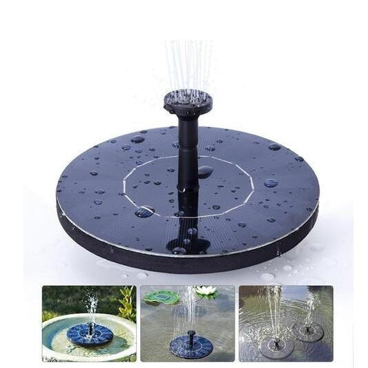 Miniature Solar-Powered Floating Water Fountain for Garden