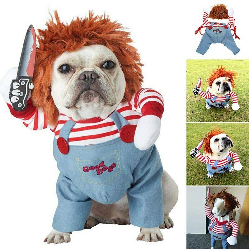 Adjustable Halloween Pet Costume: Funny Dog Cosplay Outfit for Scary Costume Parties